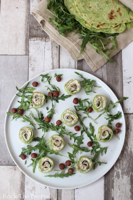 Wrap vert chèvre oignon miel45