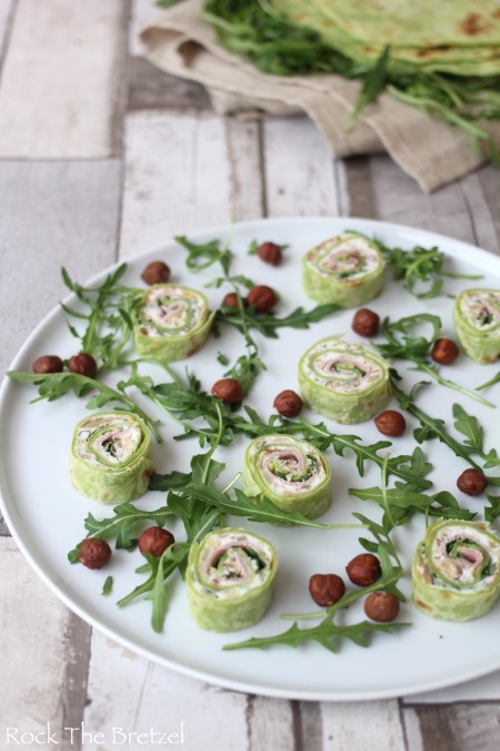 Wrap vert chèvre oignon miel54