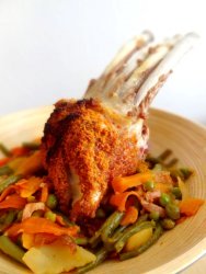 Carré d'agneau speculoos