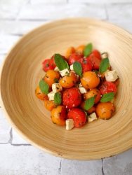 Salade melon pastèque feta