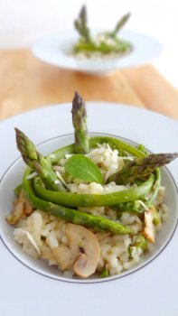 Risotto aux asperges et sauge