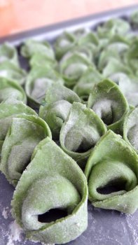 Tortellinis aux épinards, ricotta et sauce au gorgonzola