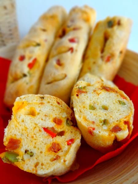 Baguettes chorizo poivron