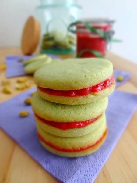 Biscuits pistache framboise Biscuits pistache framboise