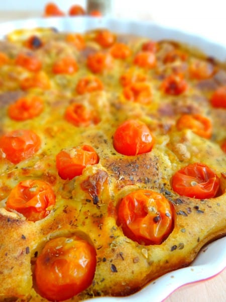 Clafoutis tomates cerises