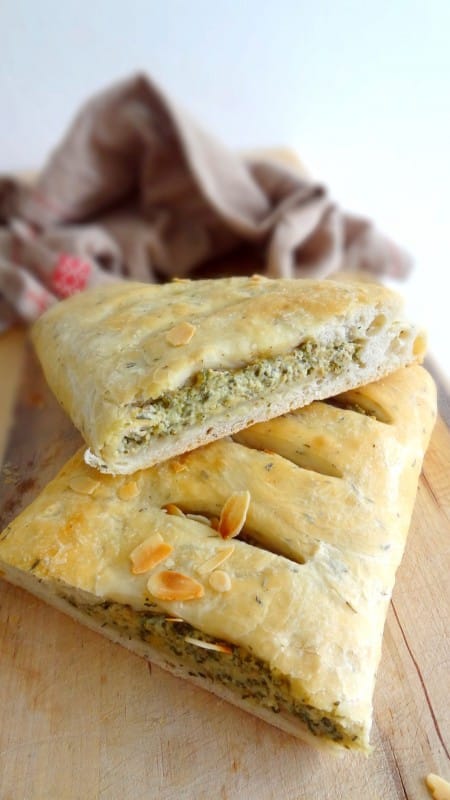 Fougasse pesto de menthe