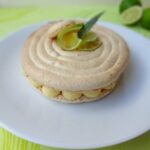 Grand macaron mousseline citron vert