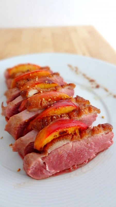 Magret nectarine piment