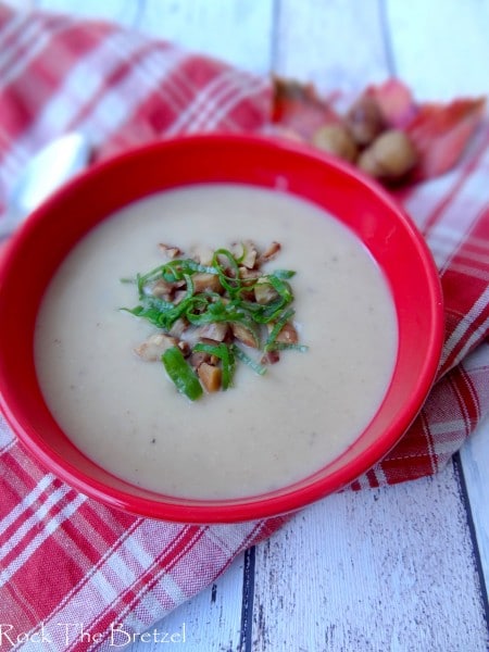 Soupe crémeuse céleri châtaignes