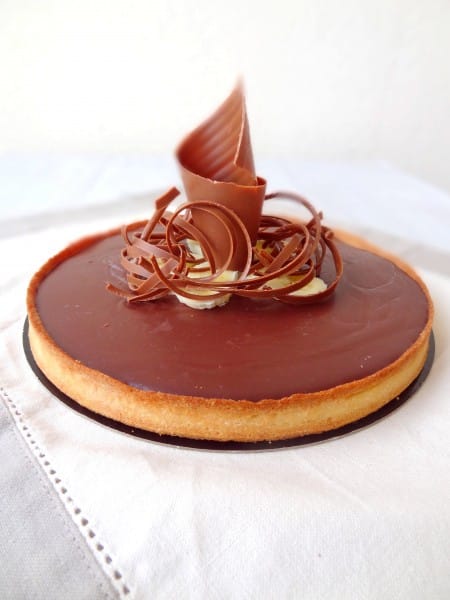 Tarte au chocolat et à la banane