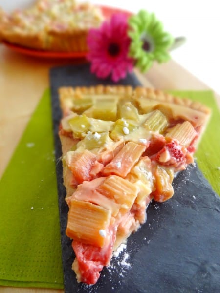 Tarte fraise rhubarbe