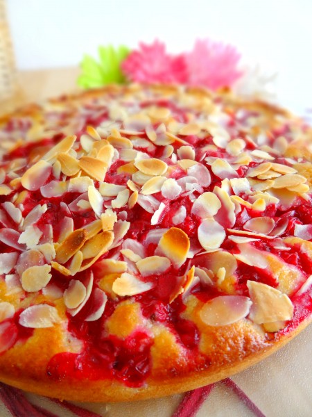 Gâteau aux groseilles et amandes