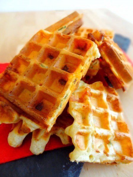 Gaufre chorizo comté