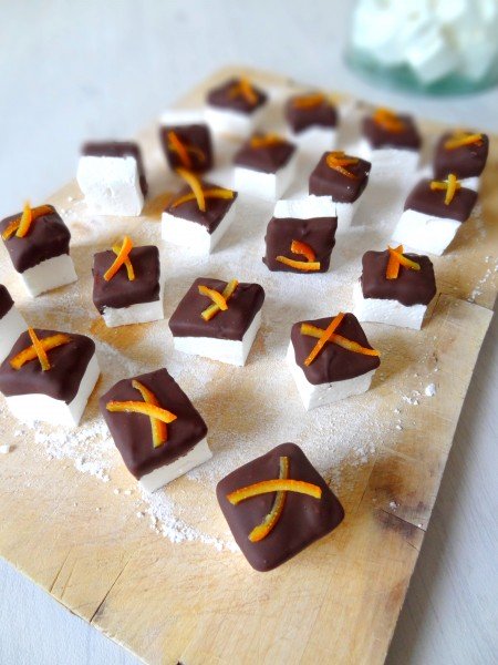 Guimauves chocolat orange