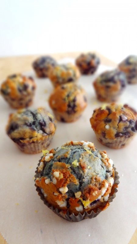 Muffins myrtilles citron chocolat blanc