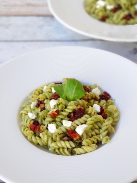 Pâtes au pesto de mâche