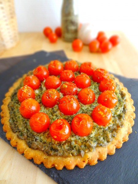Sablé aux tomates cerises