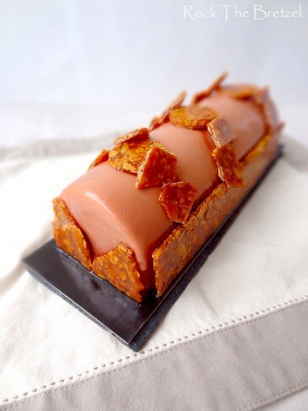 bûche poire caramel