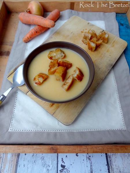 Velouté de rutabaga et légumes de saison