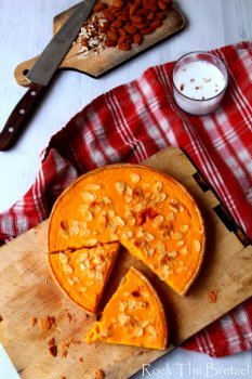 Tarte courge butternut et lait d'amandes