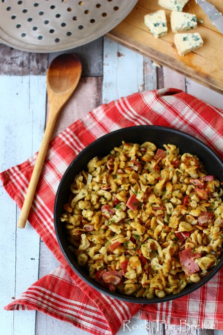 Spaetzle au bacon et roquefort Spaetzle au bacon et roquefort
