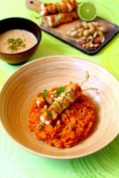 Poulet au citron sauce cacahuète