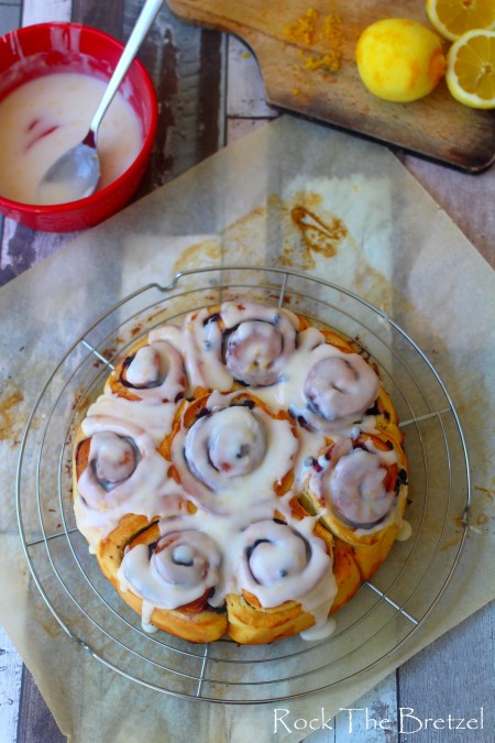Blueberry lemon rolls