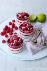 Panna cotta chocolat blanc framboise