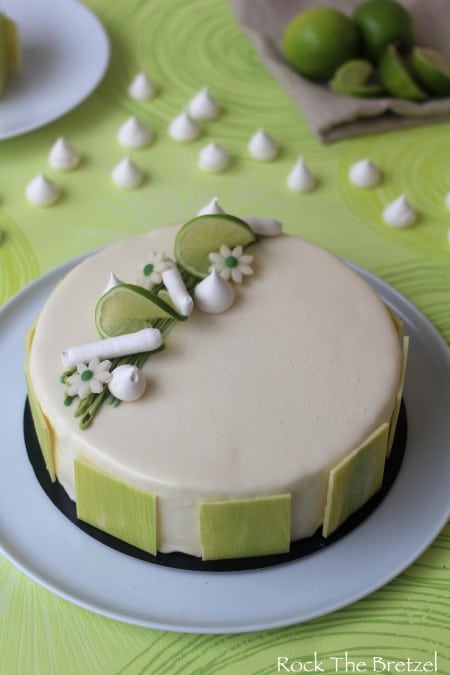 Entremet citron vert coco framboise105