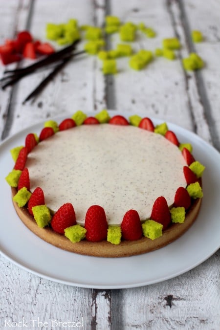 Tarte amandine fraise vanille15