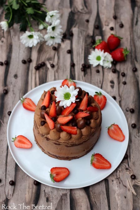 Layer Cake Au Chocolat Et Aux Fraises Rock The Bretzel